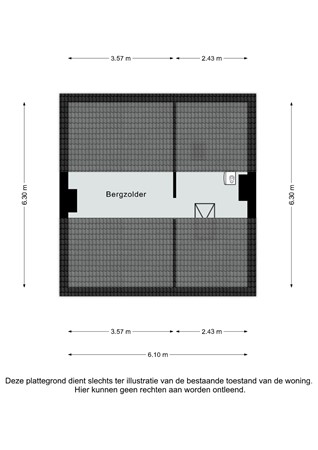 Plattegrond - Bostenstraat 2, 6367 HL Voerendaal - Bostenstraat 2 Voerendaal - Zolder 2D.jpg